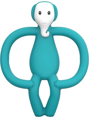 Matchstick Monkey Echo Elephant Turkuaz Silikon Diş Kaşıyıcı