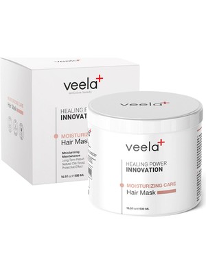 Veela Moisturizing Care Hair Mask Aşırı Kuru Saçlar Için Yoğun Nemlendirici Saç Bakım Maskesi 500 ml