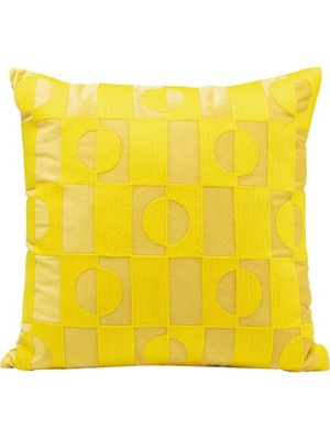 Kare Design Phase Sarı Pamuklu Kırlent 45 x 45 cm