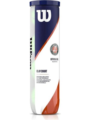 Roland Garros Clay Ct 4'lü Wilson Tenis Topu Sarı Renkli Yüksek Performanslı Resmi Top WRT115000
