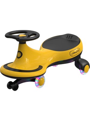 Riden Joy Swing Car Sarı Çocuk Pedalsız Araba