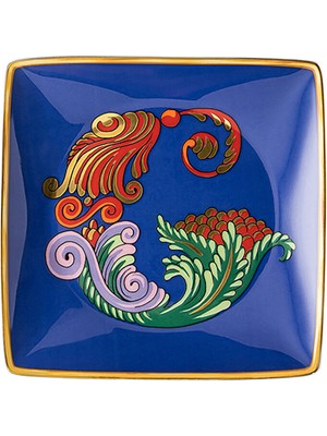 Versace Alphabet Porselen G Harfli Dekoratif Tabak 12 cm