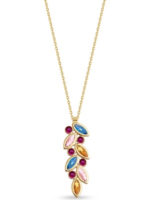 Orena Jewelry Sapphire Grape 14 Ayar Altın Kadın Kolye