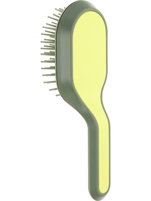 Janeke Curvy Bag Brush Green Lime Color Saç Fırçası