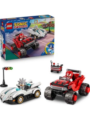 LEGO Sonic The Hedgehog Silver’ın Arabası Knuckles’ın Canavar Kamyonuna Karşı 378 Parça 8+ Yaş Yapı Oyuncağı 77118