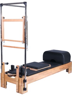 Reforcat Tower Siyah Reformer Plus (+) Pilates Aleti