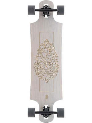 Landyachtz Drop Hammer White Pinecone Complete  36.5'' Longboard Kaykay