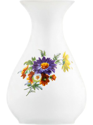 Fürstenberg Bunte Blume Renkli Çiçek Desenli Vazo