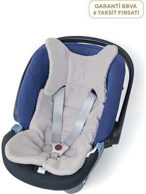 Deux Lapins %100 Pamuk Cotton Grey Puset ve Oto Koltuk Minderi