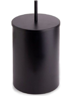 System Bathroom Accessories Siyah Banyo Çöp Kovası 3 Lt