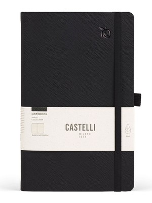 Castelli Milano Appeel Black Çizgili Defter