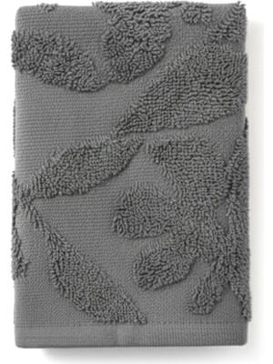 Azur.co Bloom Dark Grey Pamuklu El Havlusu 33 x 33 cm