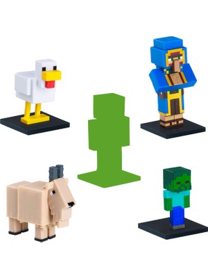 Minecraft 3D Toppeez Model 1 5'li Figür Seti MC2240