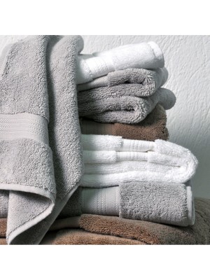 L’appartement Robin Havlu Aerocotton® White Pamuklu Tekli Yüz Havlusu 50 x 90 cm