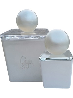 Gya Candle Art Beyaz ve Inci' Amber ve Karamürver 2'li Kokulu Mum Seti