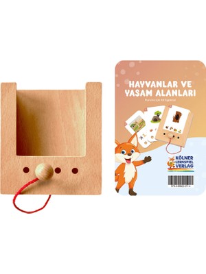 Puncho Hayvanlar ve Yaşam Alanları Ahşap Eğitici Oyun Seti