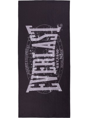 Everlast Authentic Siyah Logolu Unisex Banyo Havlusu 70 x 150 cm