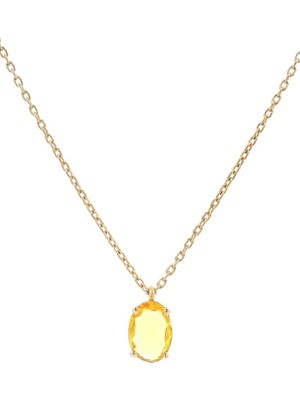 Gilda By Gradiva Gilda Yellow Sapphire Pırlantalı Kadın Altın Kolye