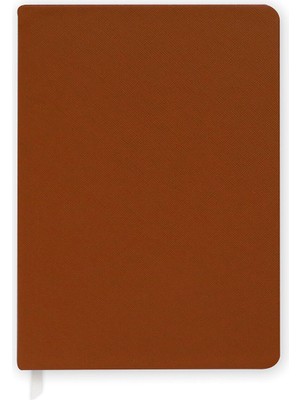 Chapters Vegan Leather Mocha Kumaş Kaplama Sert Kapak Defter