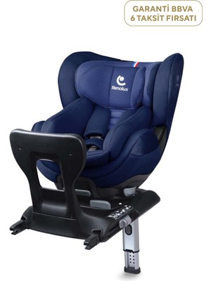 Renolux Gaia Softness I-Size Isofix'li 0-18 kg Lacivert Oto Koltuğu