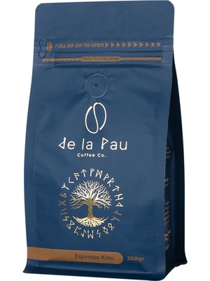 De La Pau Espresso Kreo %80 Arabica Blend Çekirdek Kahve 250 gr