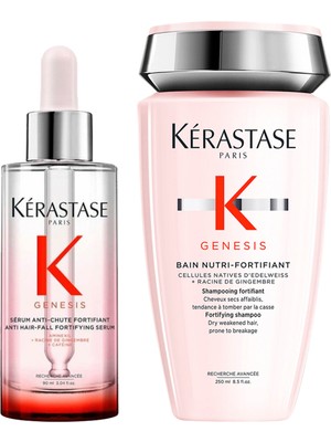 Kerastase Genesis Dökülme Karşıtı Şampuan 250 ml + Serum 90 ml 2'li Saç Bakım Seti