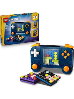 LEGO Creator 3’ü 1 Arada Retro Oyun Konsolu 268 Parça 8+ Yaş Yapı Oyuncağı 31380