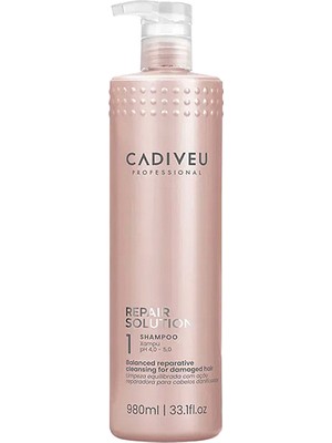 Cadiveu Repair Solution Yıpranmış Saçlar Için Onarıcı Şampuan 980 ml