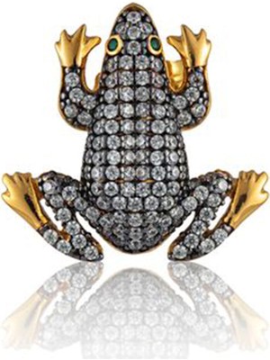 Begüm Khan Mini Frog Kadın Altın Kaplama Piercing