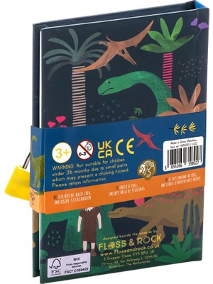 Floss and Rock Dino Kokulu Kilitli Günlük