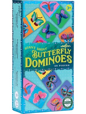 Eeboo Giant Shiny Butterfly Domino Kutu Oyunu