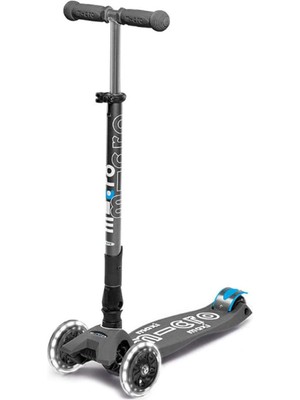 Micro Maxi Deluxe Katlanabilir LED Işıklı 3 Tekerlekli 5-12 Yaş Çocuk Scooter