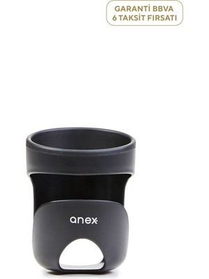 Anex Siyah Bebek Arabası Kahve Tutacağı