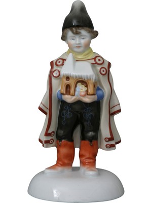Herend Beşik Taşıyan Çocuk Porselen Biblo