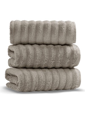 L’appartement Key West Fibrosoft® Warm Gray Pamuklu Tekli El Havlusu 33 x 33 cm