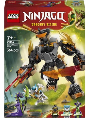 LEGO Ninjago Cole’un Görev Robotu ve Ejderha Zane 364 Parça 7+ Yaş Yapı Oyuncağı 71854