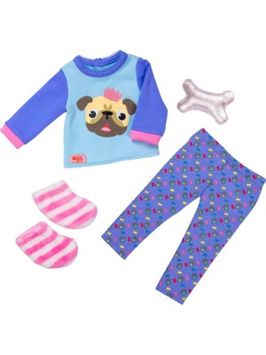 Our Generation Bulldog Pijama 46 cm Oyuncak Bebek Kıyafet Seti