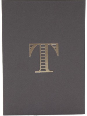 Monogram A5 Harf Baskılı Not Defteri