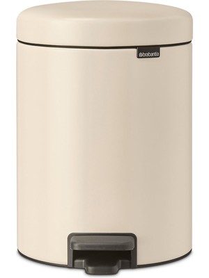 Brabantia Newicon Bej Çelik Pedallı Banyo Çöp Kovası 5 Lt