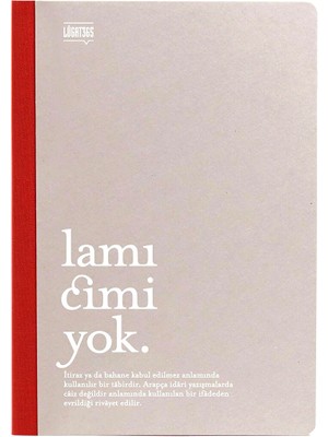 LUGAT365 x Karatis Lamı Cimi Yok 64 Yaprak Çizgili Defter