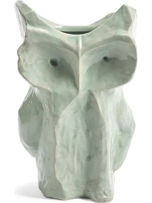 Serax Owl Vase Light Blue Midnight By Marni Açık Mavi Seramik Dekoratif Obje 30 cm