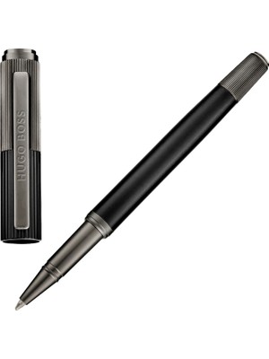 Hugo Boss Striade Gri Siyah Rollerball Kalem