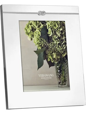 Wedgwood Vera Wang Infinity Gümüş Kaplama Fotoğraf Çerçevesi 13 x 18 cm