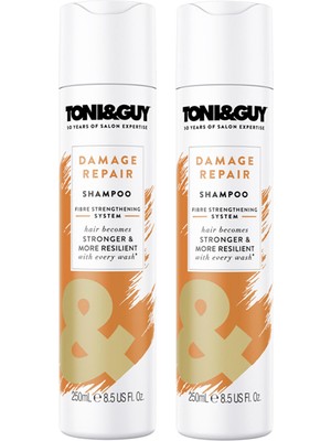 Toni&Guy Damage Repair Yıpranmış Saçlar Için Onarıcı 2'li Şampuan Seti 250 ml