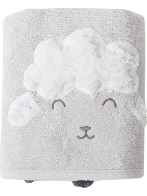 İrya Wooly Gri Pamuklu Bebek Havlu 50 x 75 cm