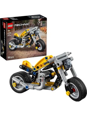 LEGO Technic Sarı Motosiklet 151 Parça 7+ Yaş Yapı Oyuncağı 42225