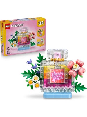 LEGO Creator 3’ü 1 Arada Çiçekli Dekoratif Parfüm Şişesi 8+ Yaş 286 Parça Yaratıcı Oyuncak Yapım Seti 31383