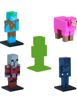 Minecraft 3D Toppeez Model 3 5'li Figür Seti MC2240