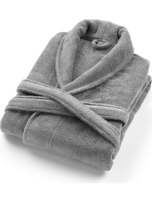 L’appartement Chicago Fibrosoft ® Dark Gray Pamuklu Unisex Bornoz