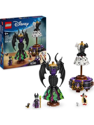 LEGO Disney Kötüleri Malefiz'in ve Cruella De Vil'in Elbiseleri 524 Parça 9+ Yaş Yapı Oyuncağı 43262